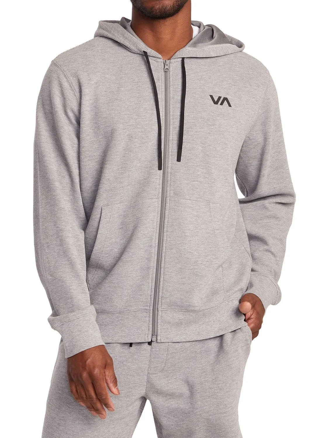 RVCA Men's Waffle Zip Hood