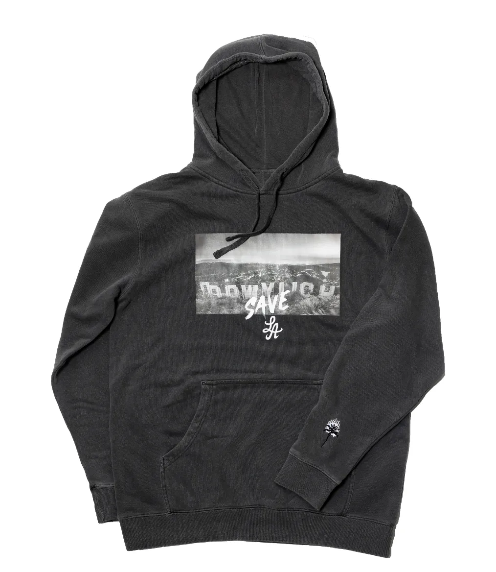 SAVE LA HOLLYWOOD HOODIE - VINTAGE BLACK