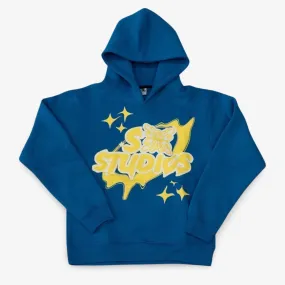 Stainbandz Puff Print Pullover Hoodie 'SB Studios' Blue / Yellow