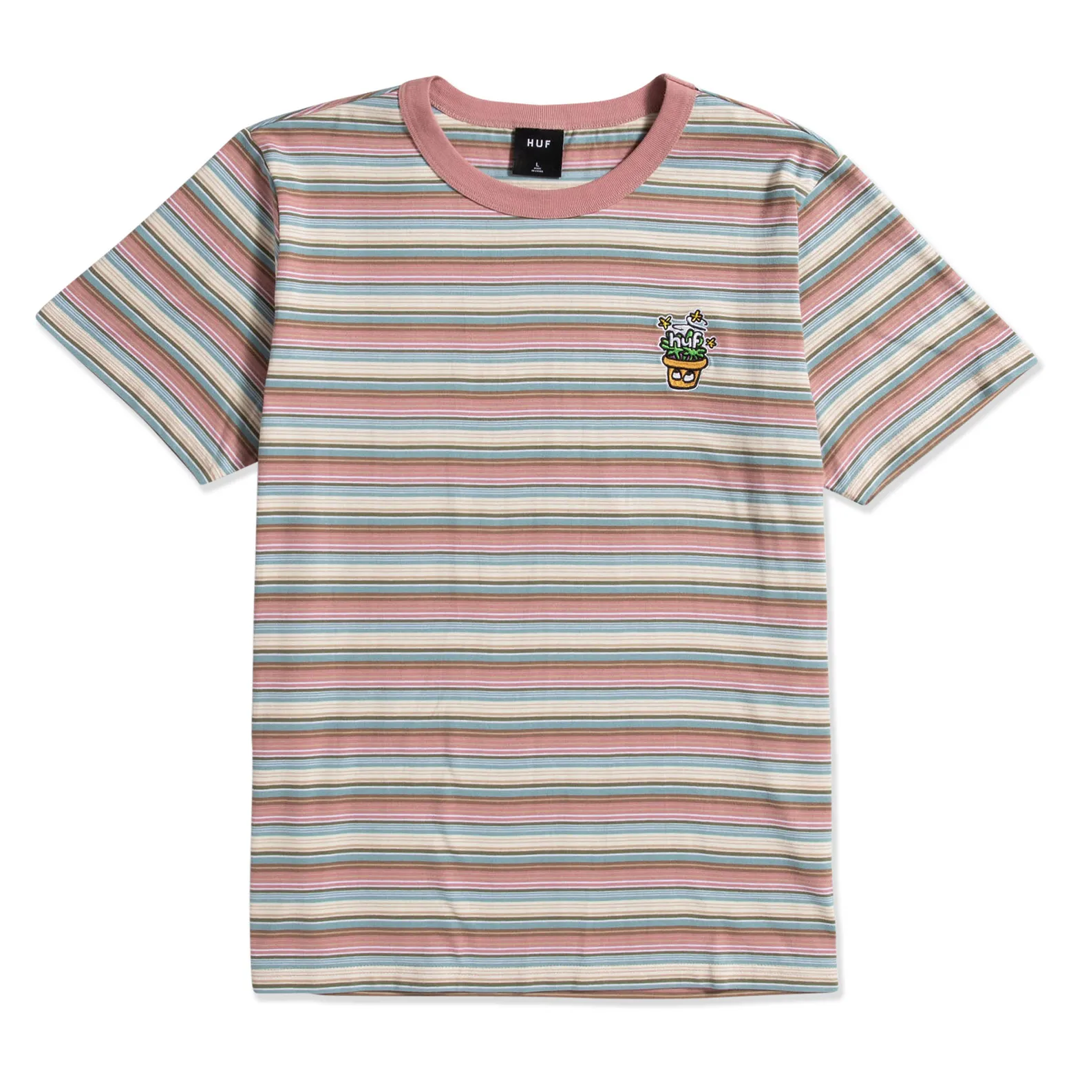 T-SHIRT HUF POT HEAD STRIPED KNIT TOP