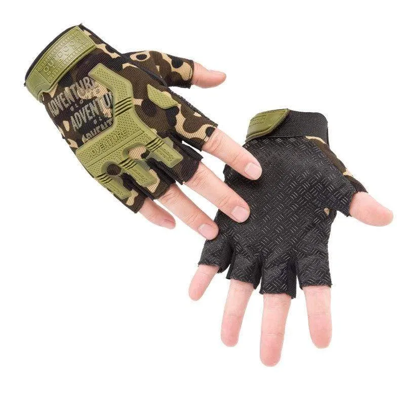 Tactical Gloves Camouflage Military Mittens For Fitness Gym Male Antiskid Motocycle Men Women Moto Half Finger Gloves