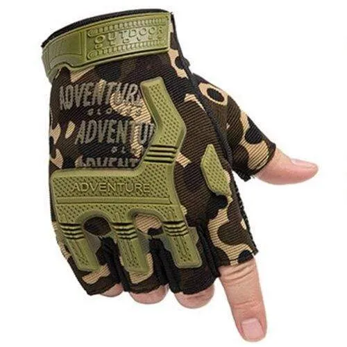 Tactical Gloves Camouflage Military Mittens For Fitness Gym Male Antiskid Motocycle Men Women Moto Half Finger Gloves