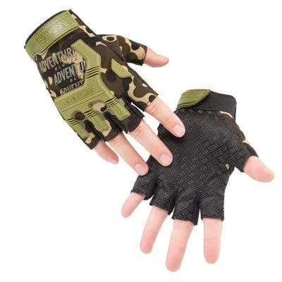 Tactical Gloves Camouflage Military Mittens For Fitness Gym Male Antiskid Motocycle Men Women Moto Half Finger Gloves