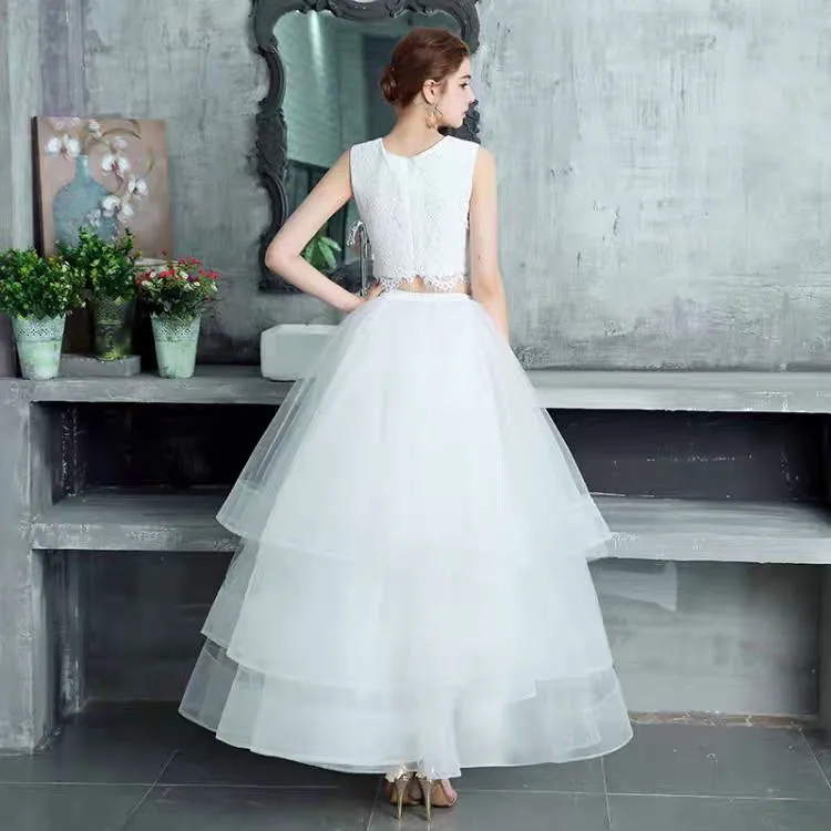 The Aura Wedding Bridal Separates Cropped  Top Maxi & Skirt (Customisable)