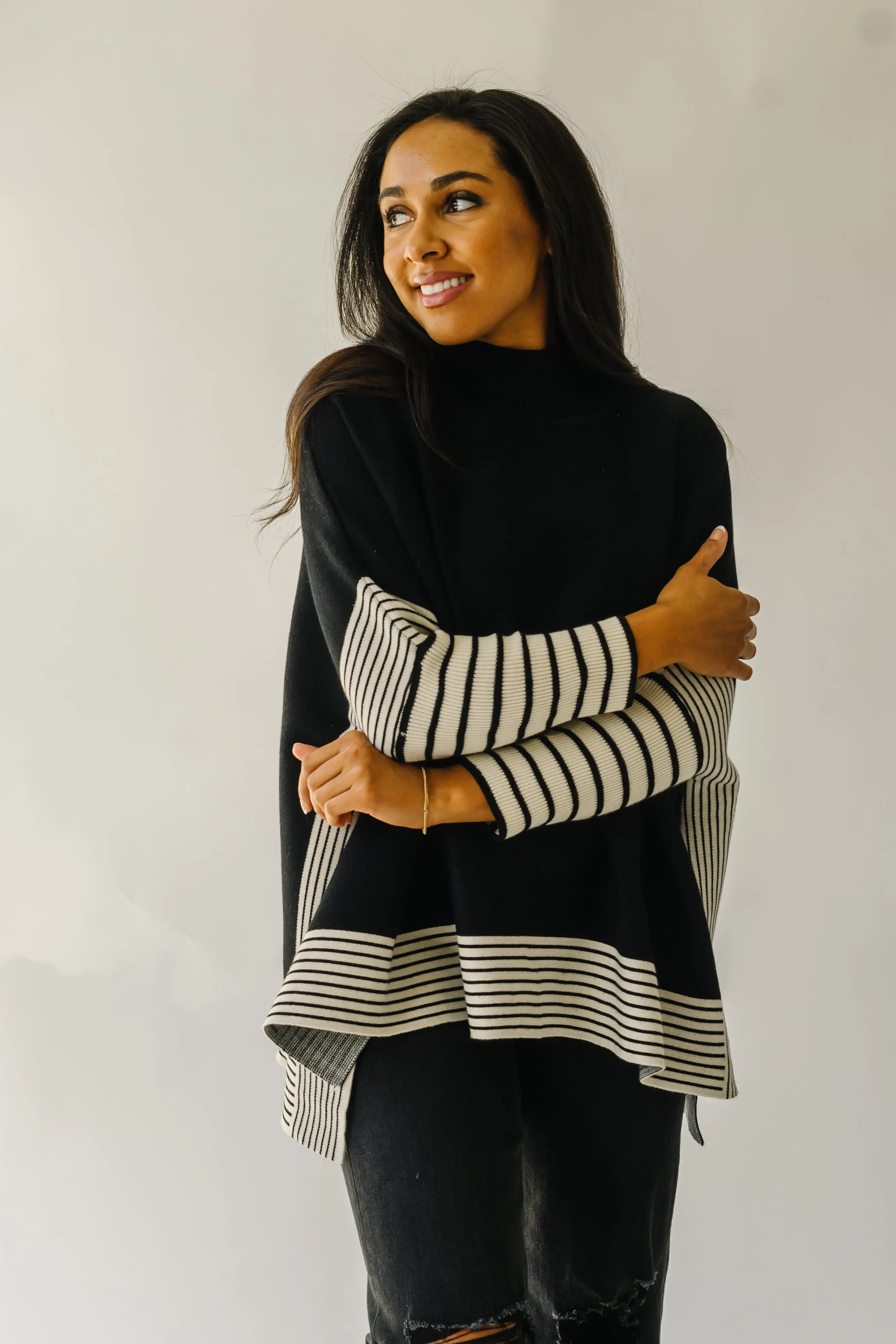 The Galva Oversized Knit Sweater in Black