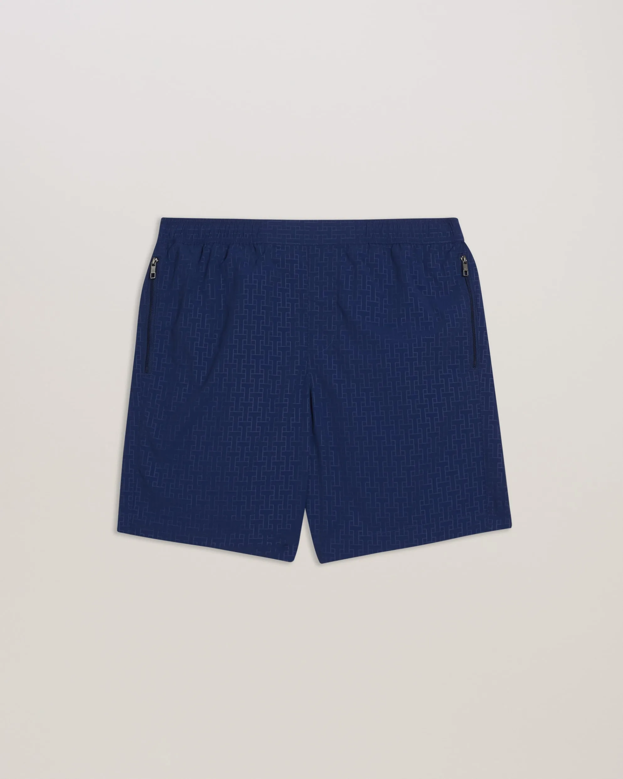 Tjacks T Print Mid Length Swim Shorts Dk-Blue