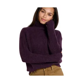 Toad & Co Women's Toddy T Neck Sweater - Blackberry