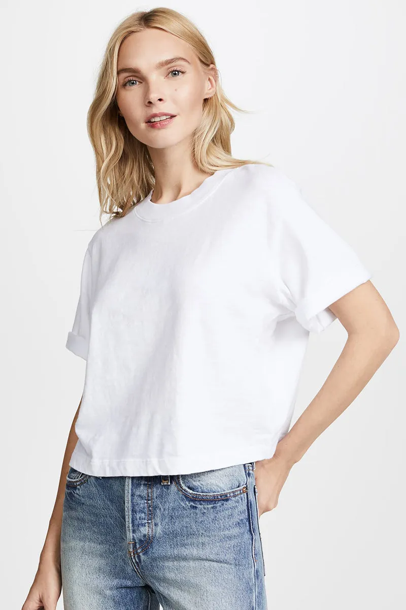 Tokyo Crop Tee - White