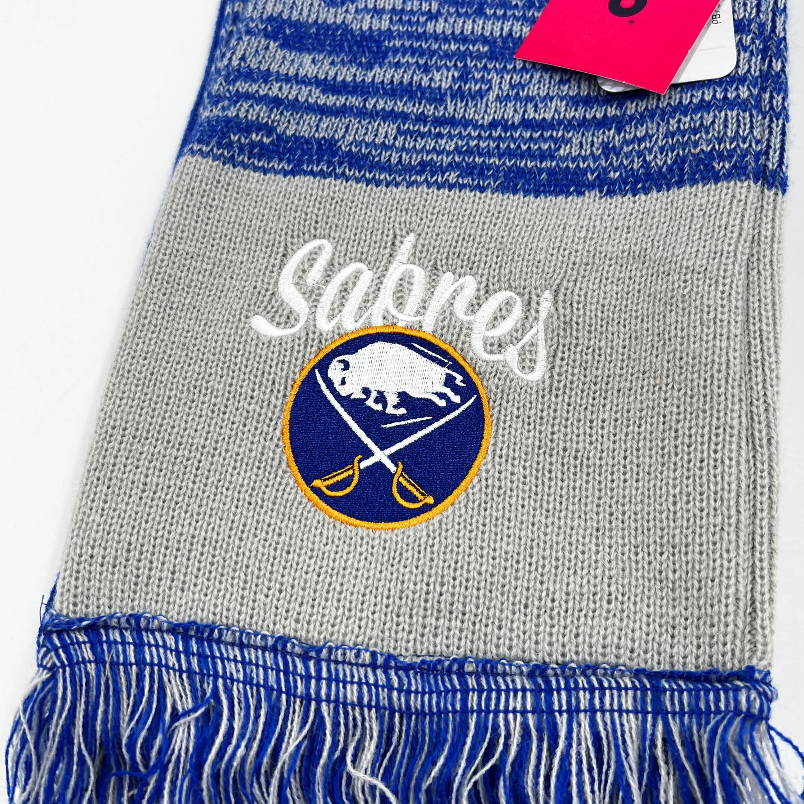 Women's Buffalo Sabres Royal & Gray Winter Scarf